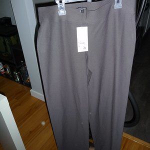 EILEEN FISHER DARK GREY/BARK/ WASHABLE STRETCH CREPE PANTS SIZE M. NOT Available
